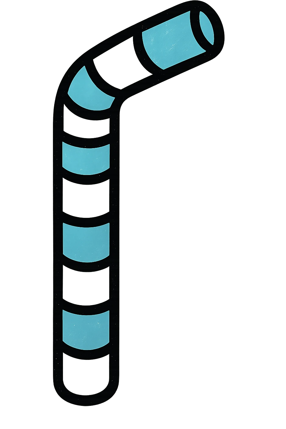 Change the straw to blue and white stripes, keep playful pop colors style, keep background as is. emoji