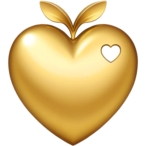Gold heart  emoji