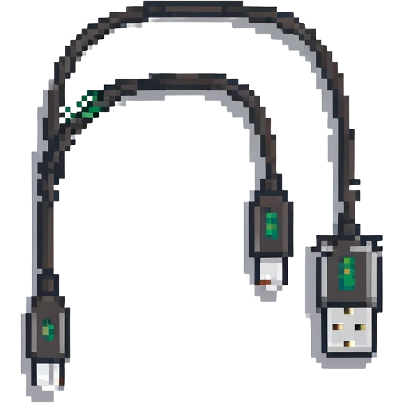 Charging cable frayed and sparking emoji
