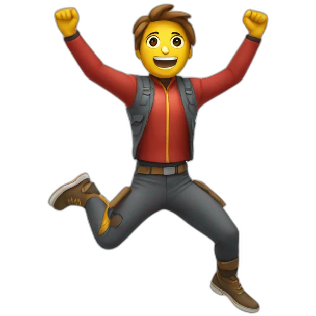 Jumping jack flash emoji