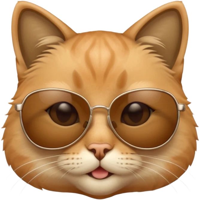 Cat wearing sunglasses emoji