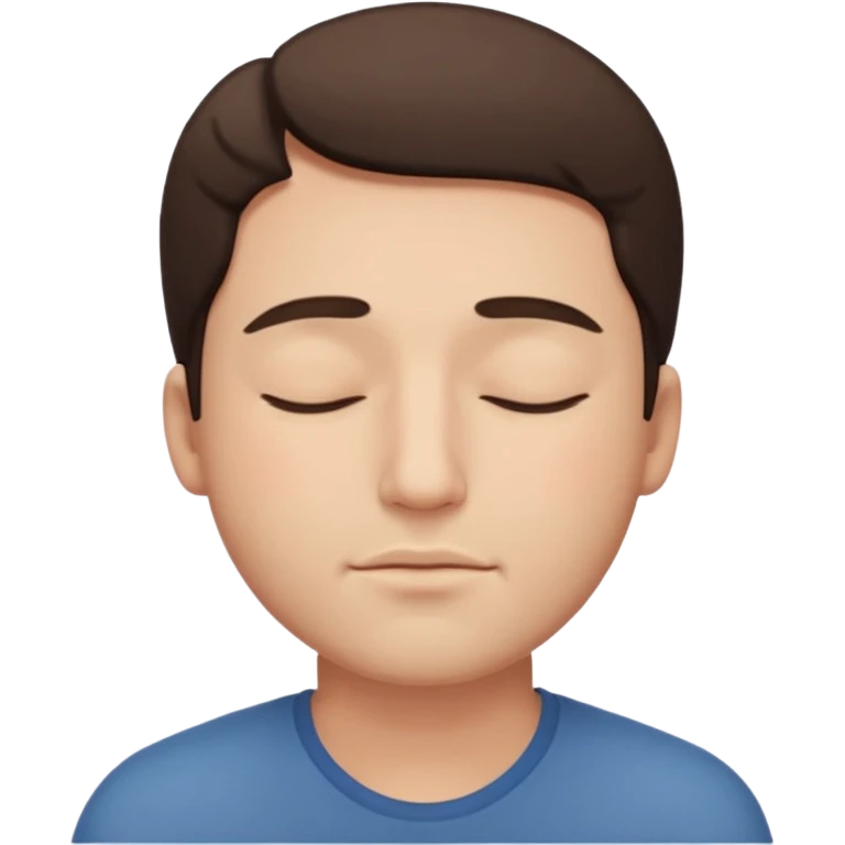 man eyes closed emoji