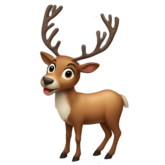 reindeer emoji