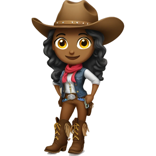 Cowgirl wearing boots emoji