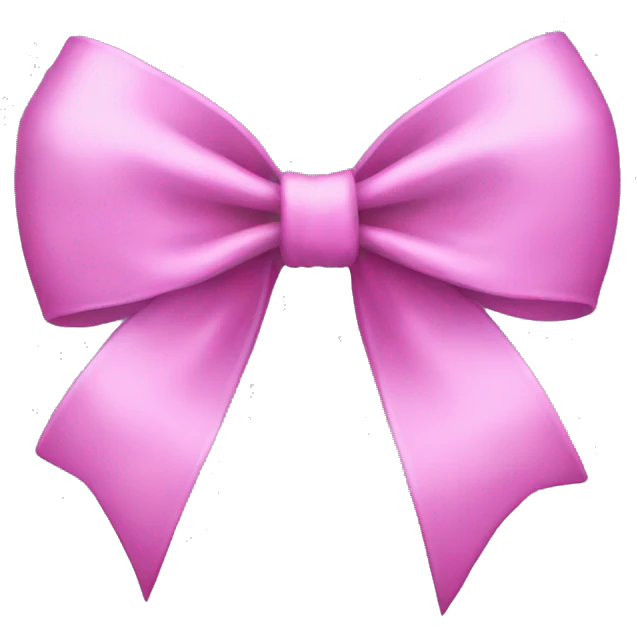 girly bow emoji