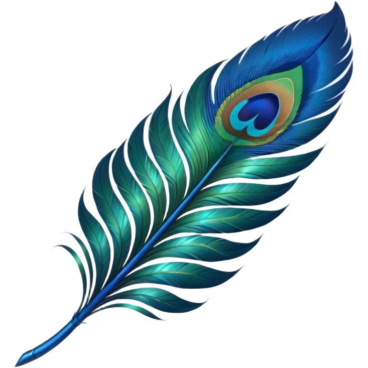 Krishna's feather emoji
