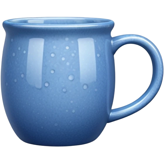 speckled blue ceramic mug emoji