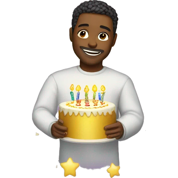 Heavenly birthday  emoji