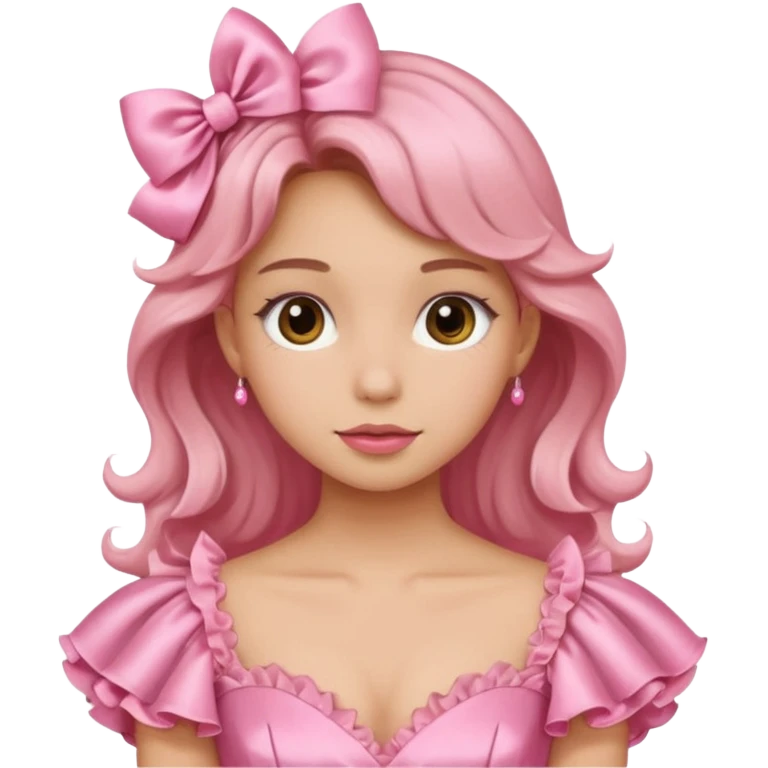 Gown pink for kid emoji