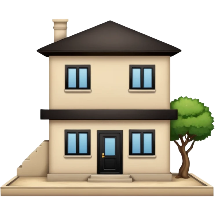 little city and small, ordinary, simple, home, Iranian-style, 1980  emoji