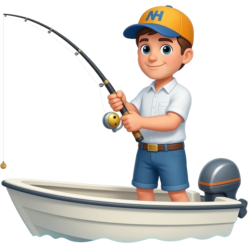 fishing from a boat in the middle of the ocean emoji