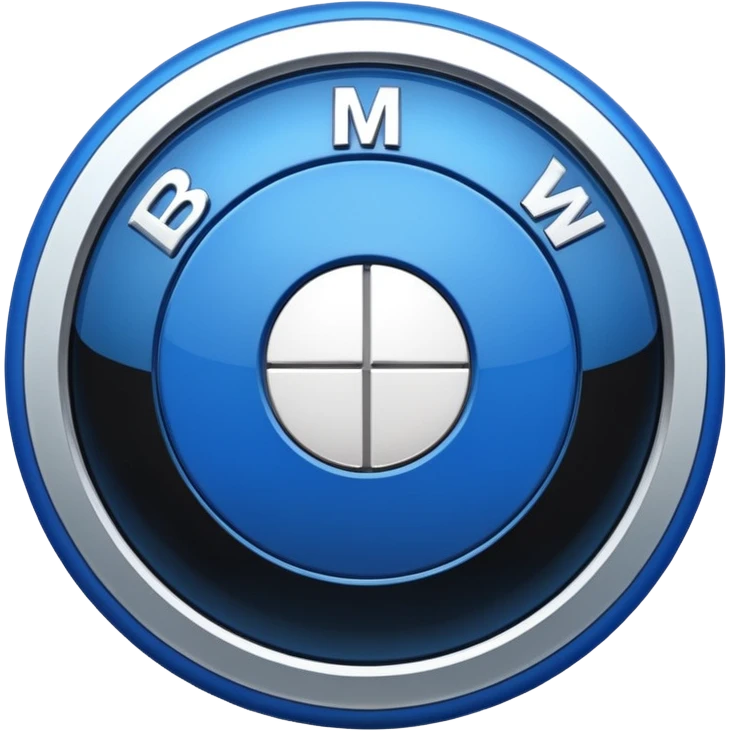 Bmw symbol real without double layer  emoji