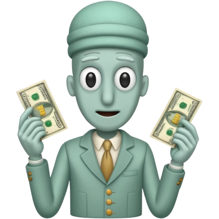 Calamardo con dinero emoji