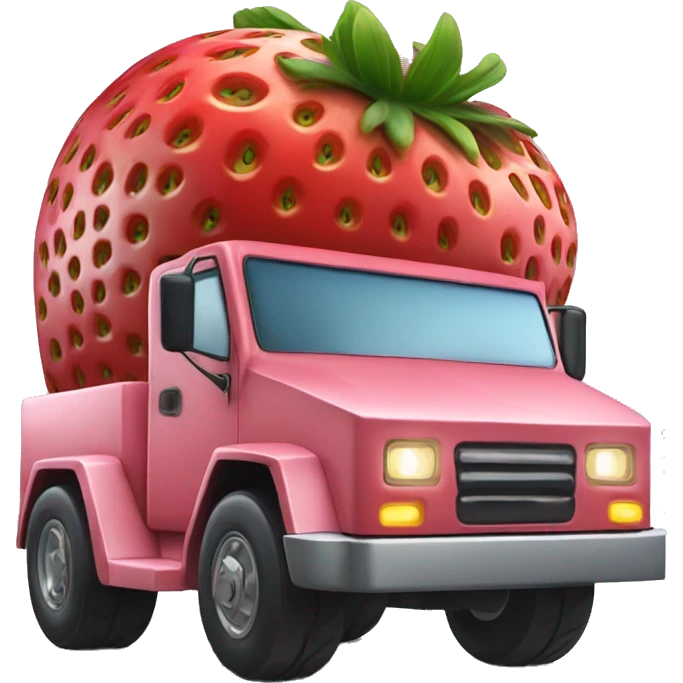 Strawberry Cyber Truck emoji