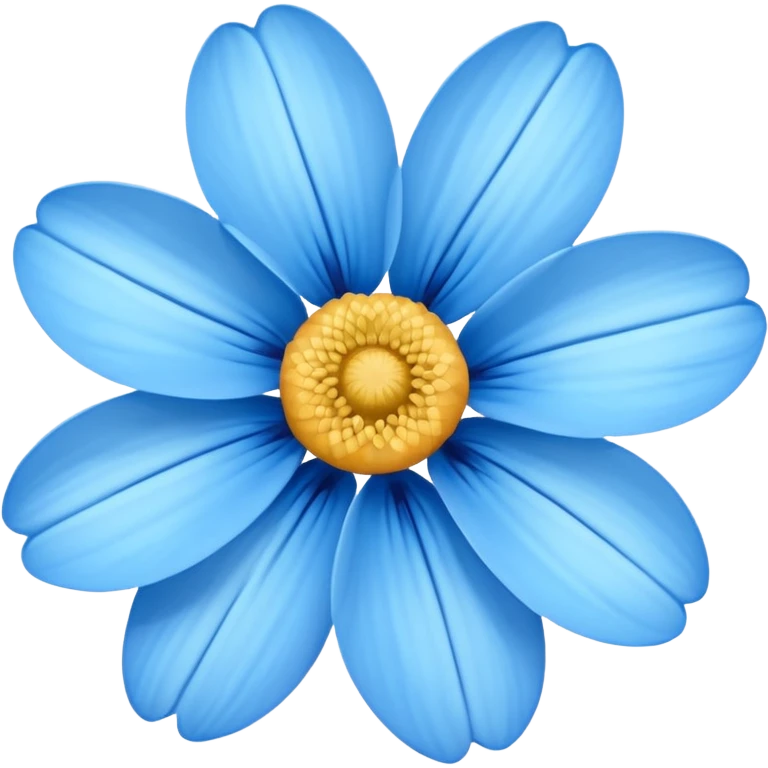 Blue flower emoji