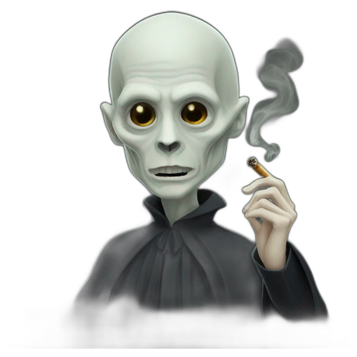 Lord Voldemort smoking j emoji