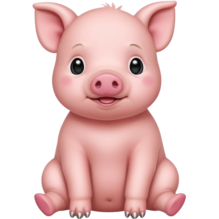full body of baby pig emoji