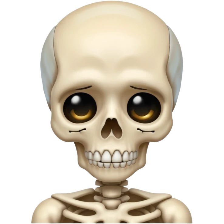 Squelette qui pleure emoji