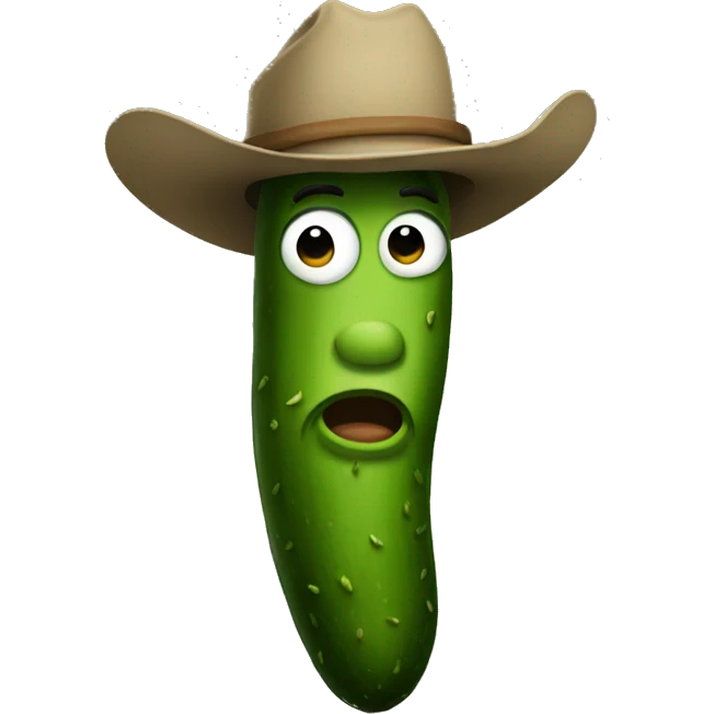 Pickle cowboy emoji