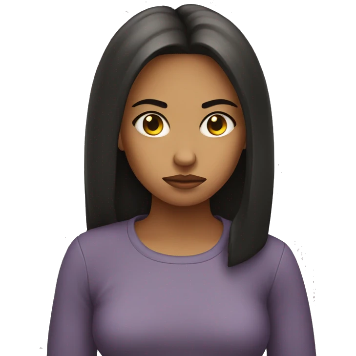 sulking girl emoji