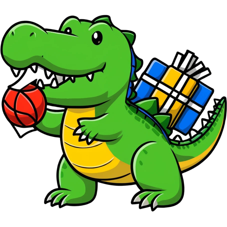 crocodile carrying bombs, bombardier crocodile emoji