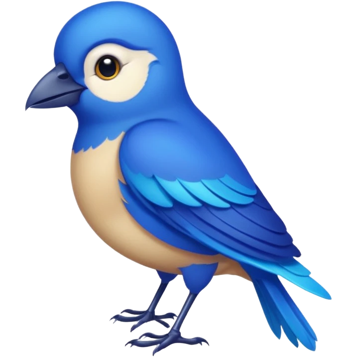 blue bird from Brazil, rio emoji