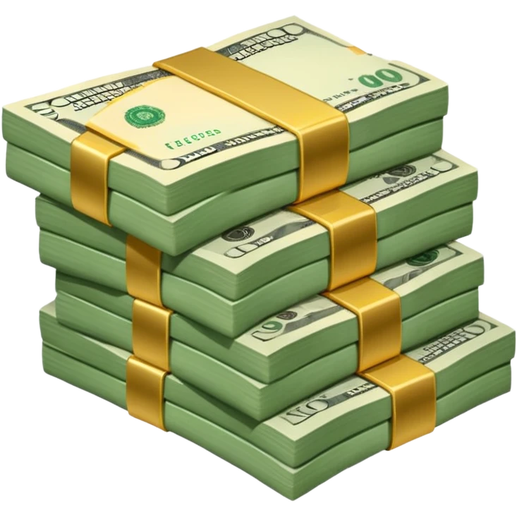 stacks of cash emoji