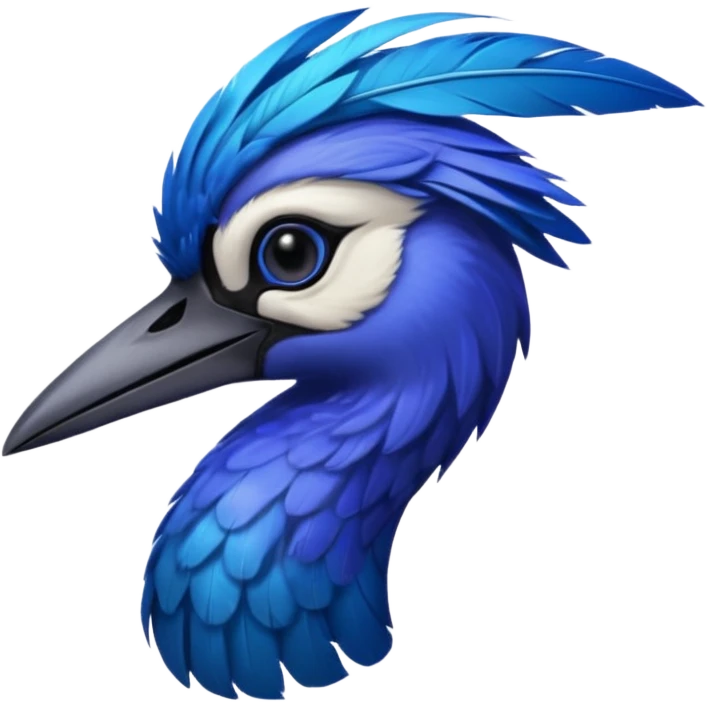 Blue Sicklebill headshot emoji
