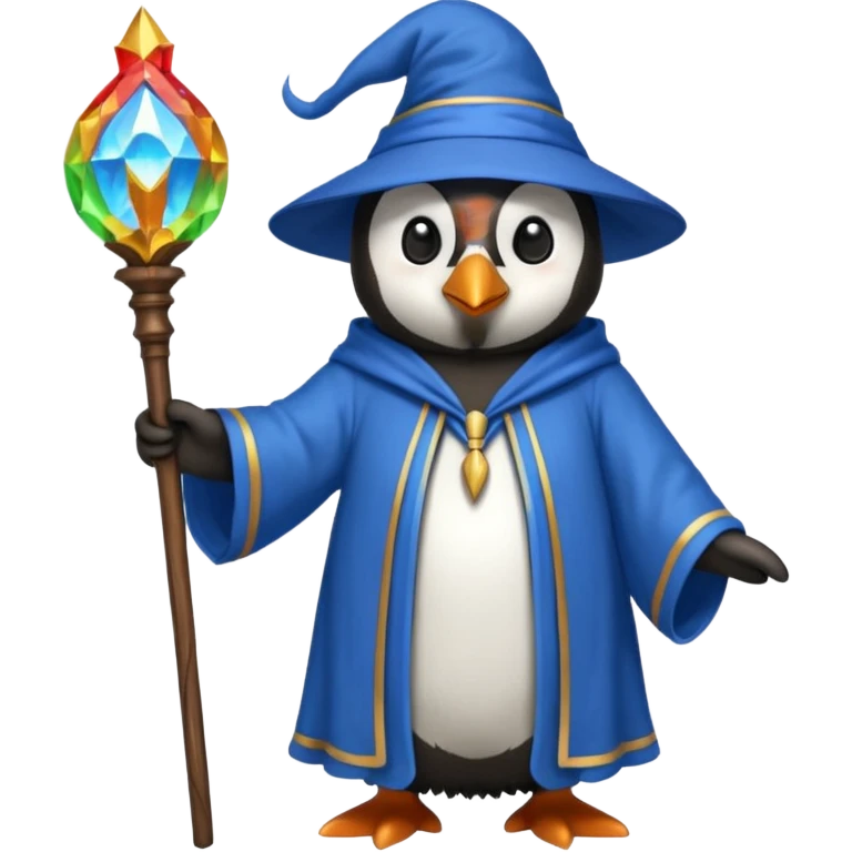 Penguin Wizard emoji