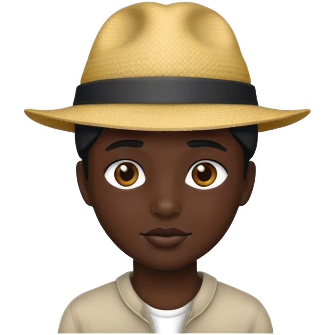 Black money wearing a hat emoji