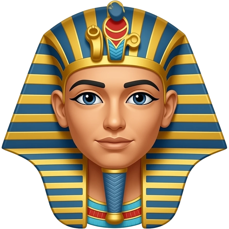 Egyptian face modern emoji