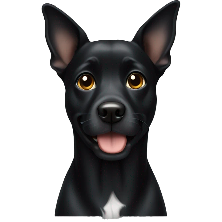 Black dog emoji