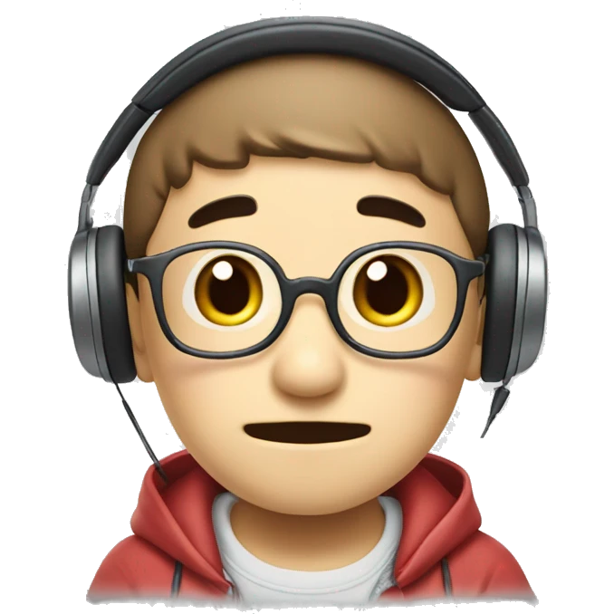Shinchan with headphone emoji