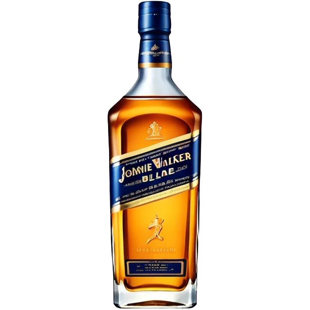 Johnnie Walker Blue Label fat bottle, single bottle emoji
