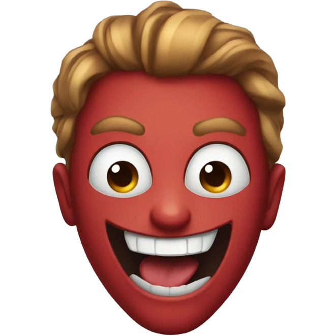 spider manwith a freaky smile emoji