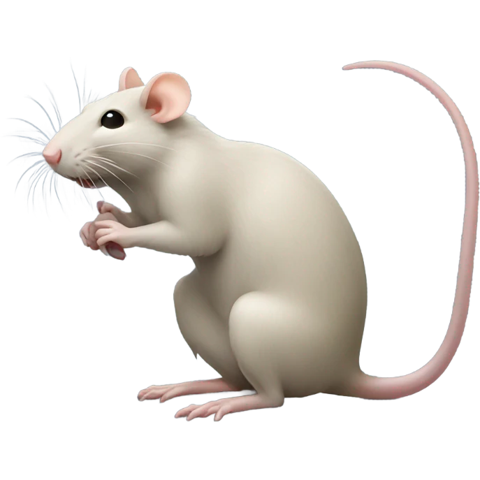 rat having a poo emoji