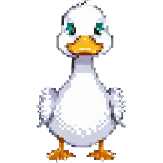 a funny duck thinking about what to eat today emoji