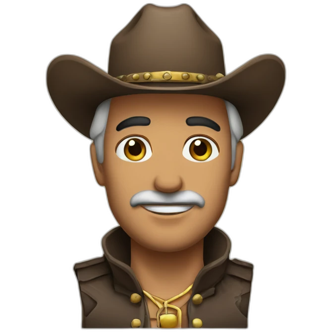 Xerxes irani wearing cowboy hat emoji