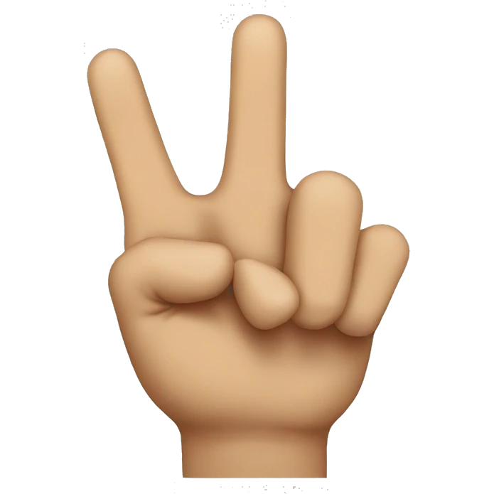 Two fingers up  emoji