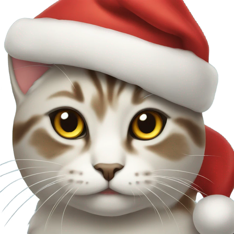 Christmas cat emoji