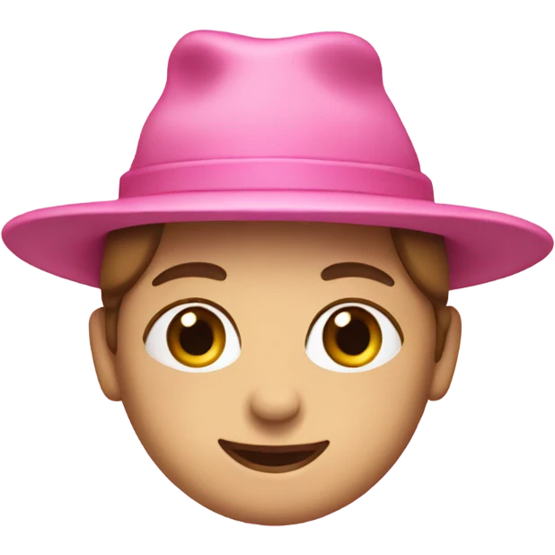Pink hat only emoji