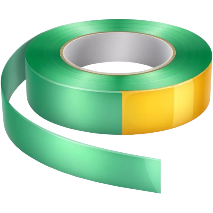 make wide  tape color light Green emoji