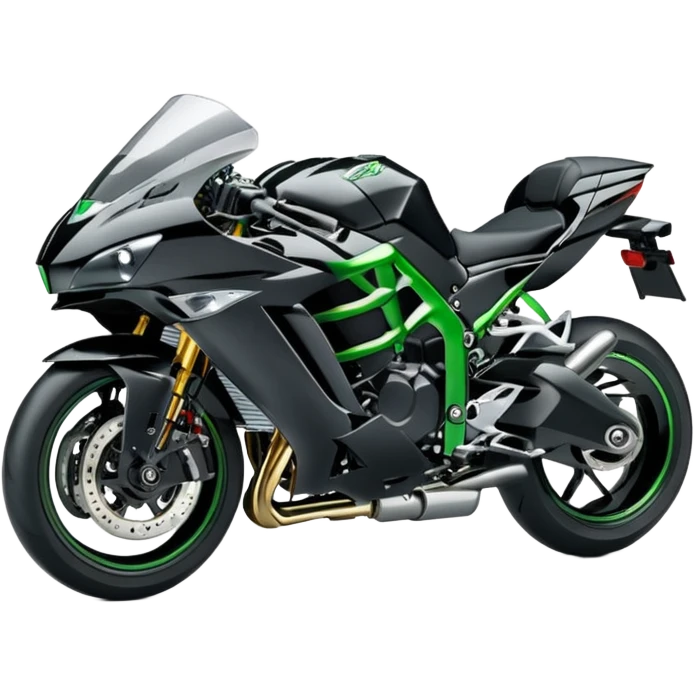 A Kawasaki Ninja H2r  emoji