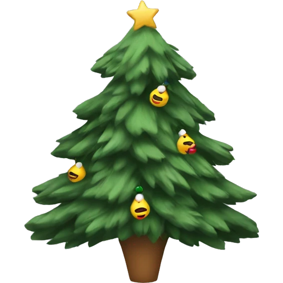 Goose in a Christmas tree suit emoji
