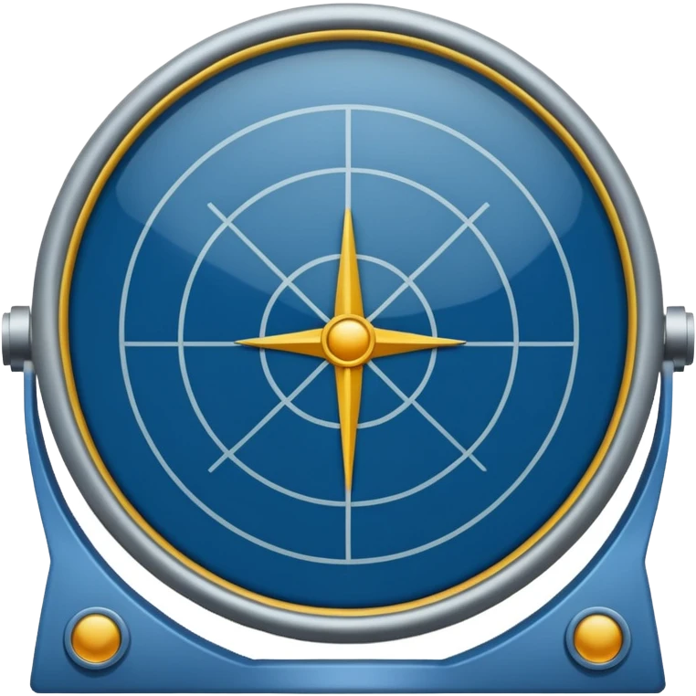 Military radar in hakka color emoji