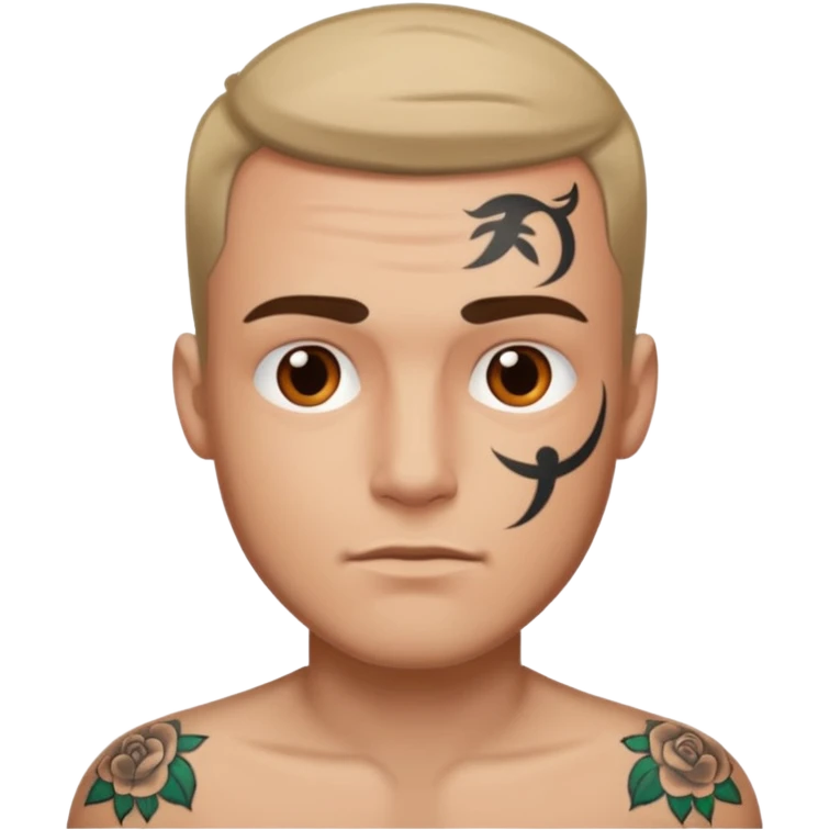 where peace out in his forehead emoji