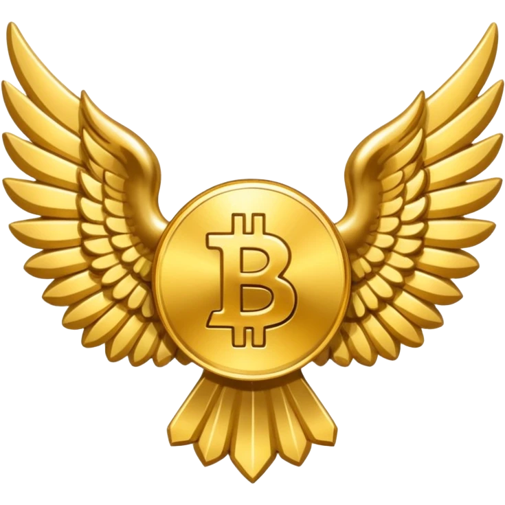 BTC with wings emoji
