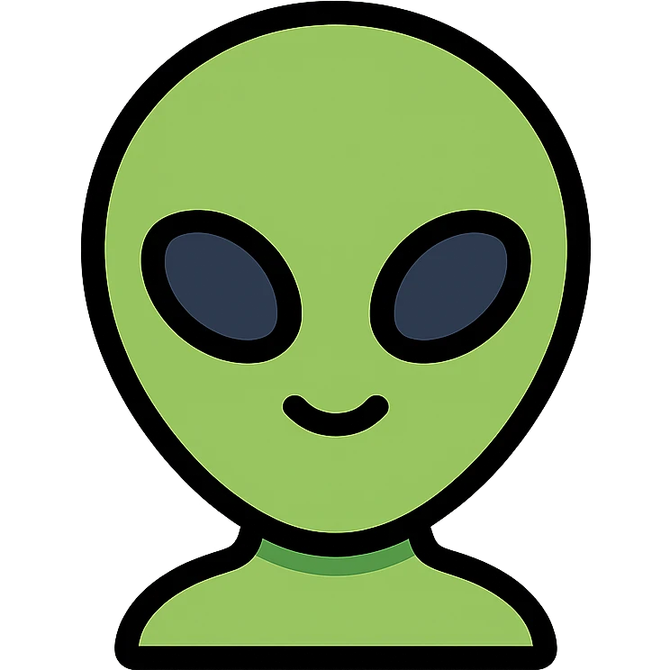 green alien emoji