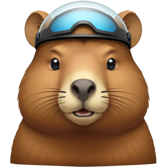 creates a capybara with an energy visor in one eye emoji