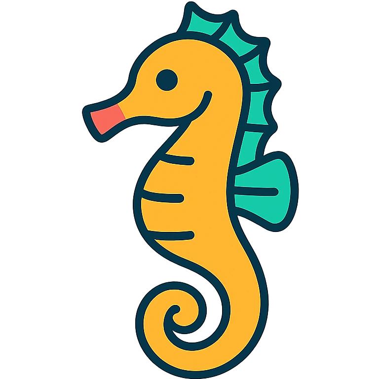 A seahorse emoji